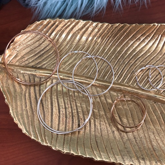 Multi Size Hoop Earrings - Picture 2 of 4